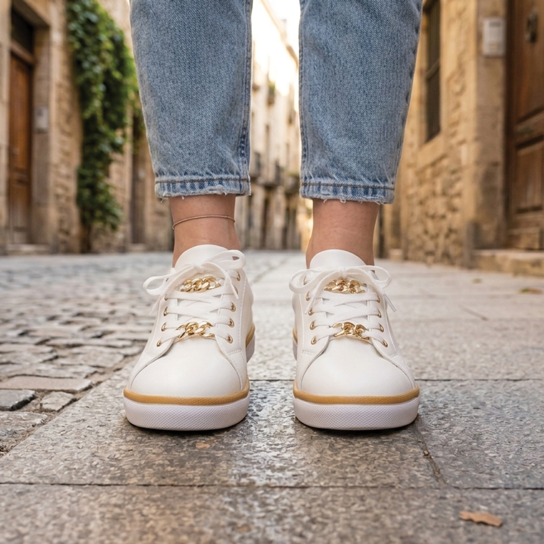 Michelle - Platform Chain Sneakers