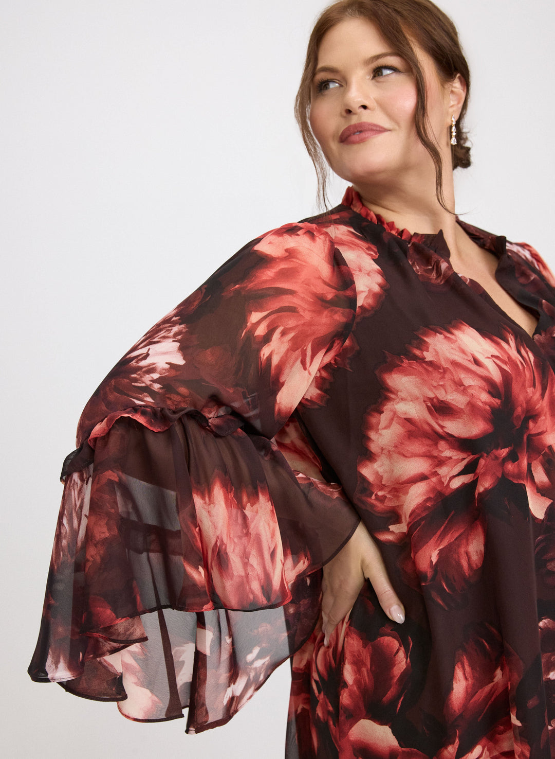Floral Bell Sleeve Dress