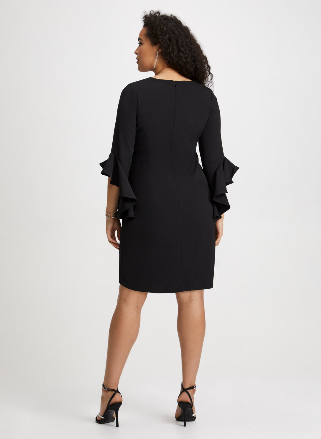 Ruffle Sleeve Dress