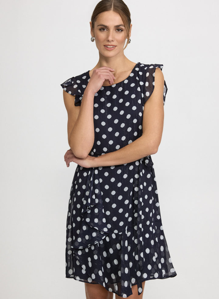 Polka Dot Chiffon Dress