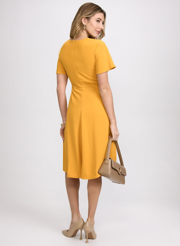 Faux-Wrap Dress
