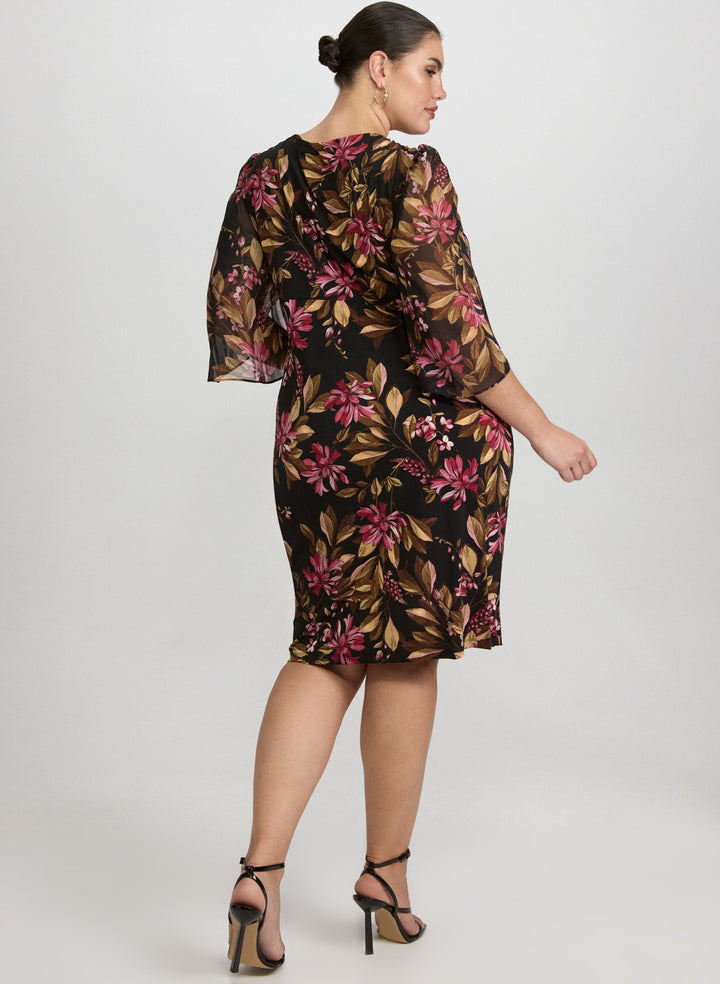 Floral Split Sleeve Dress