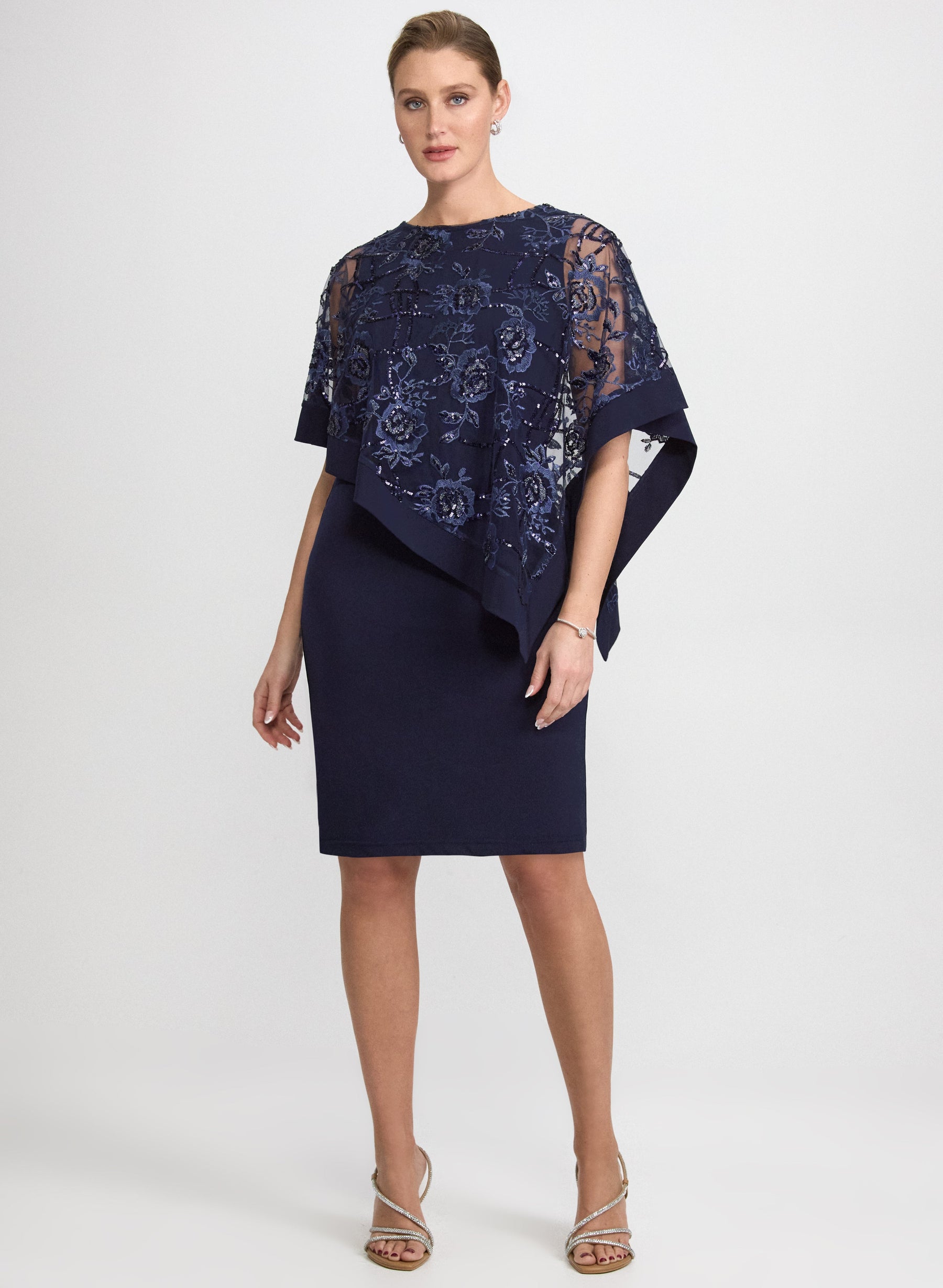 Floral Capelet Dress