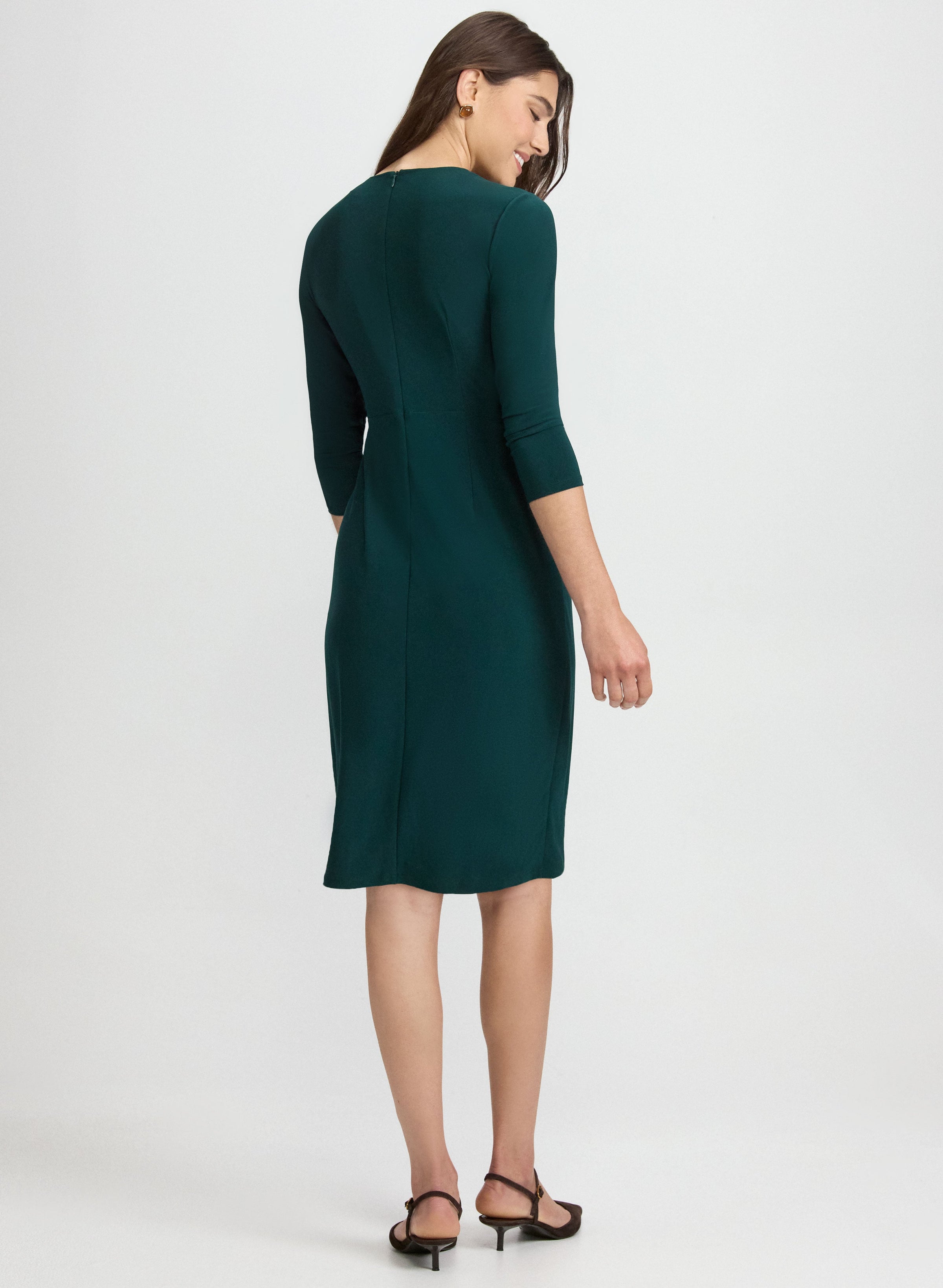Buckled Tab Detail Dress