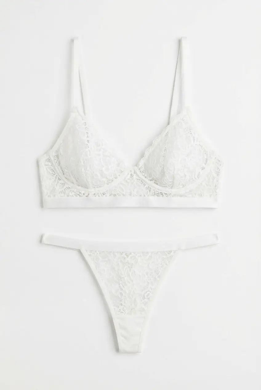 Lingerie Femme Essence Set - White