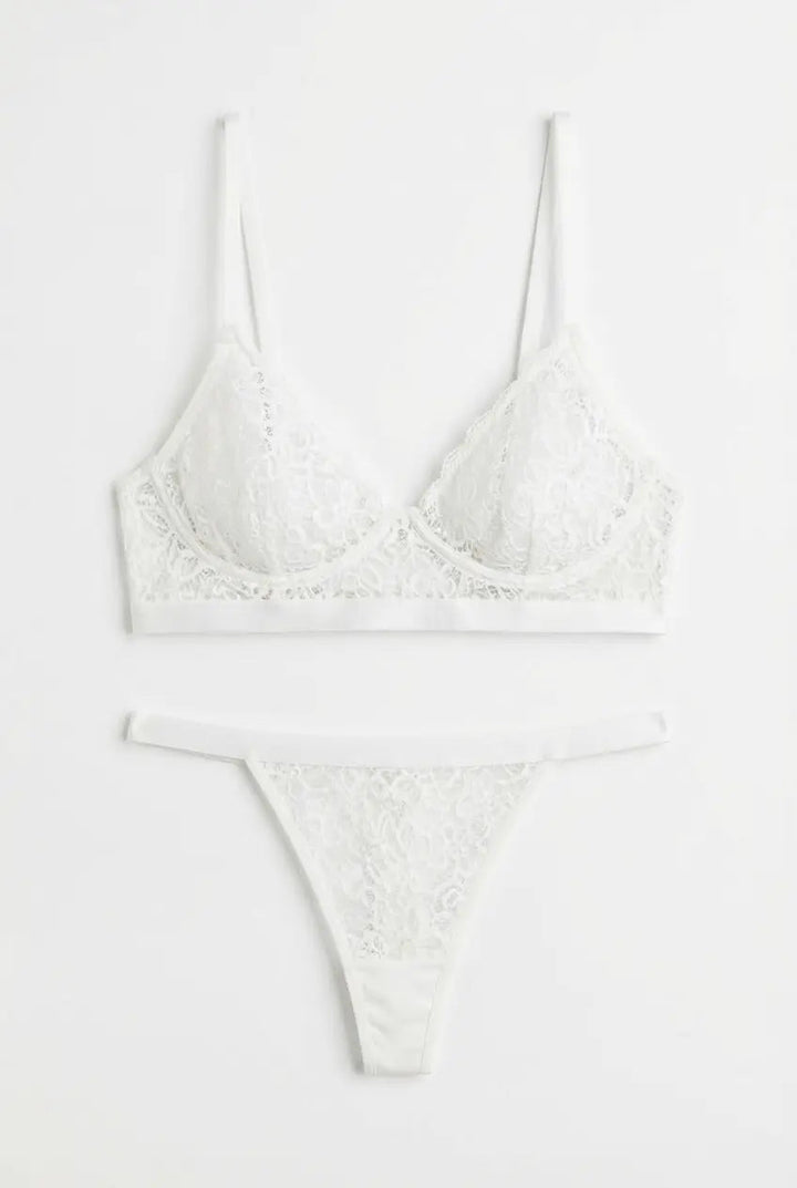 Lingerie Femme Essence Set - White