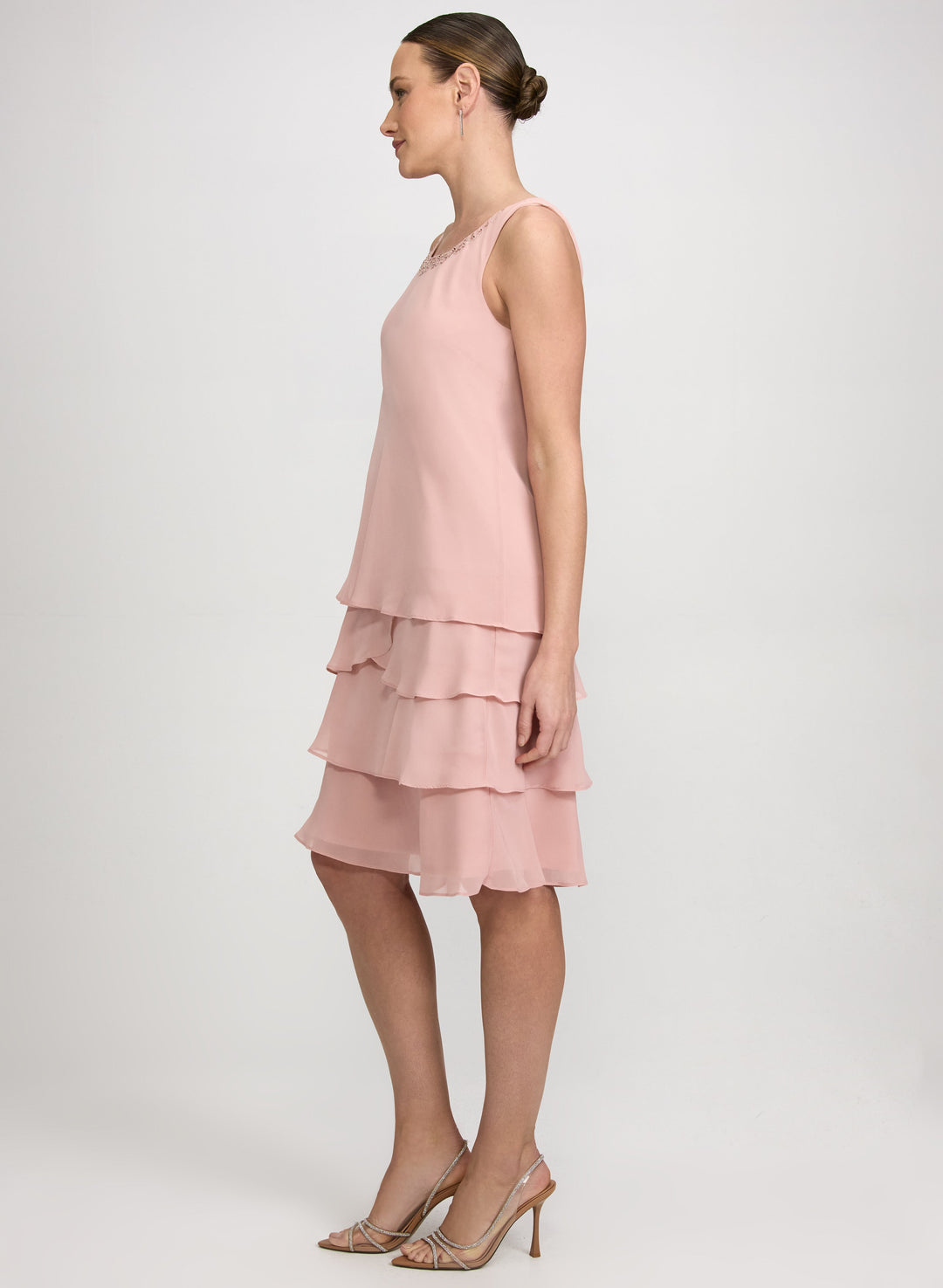 Embellished Jacket & Tiered Dress Set
