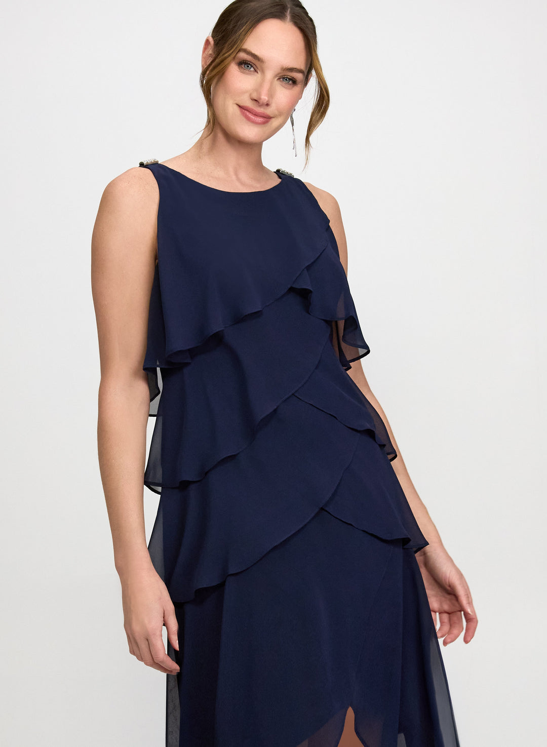 Tiered Chiffon Dress