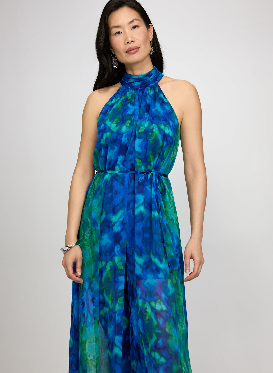 Printed Wide-Leg Jumpsuit