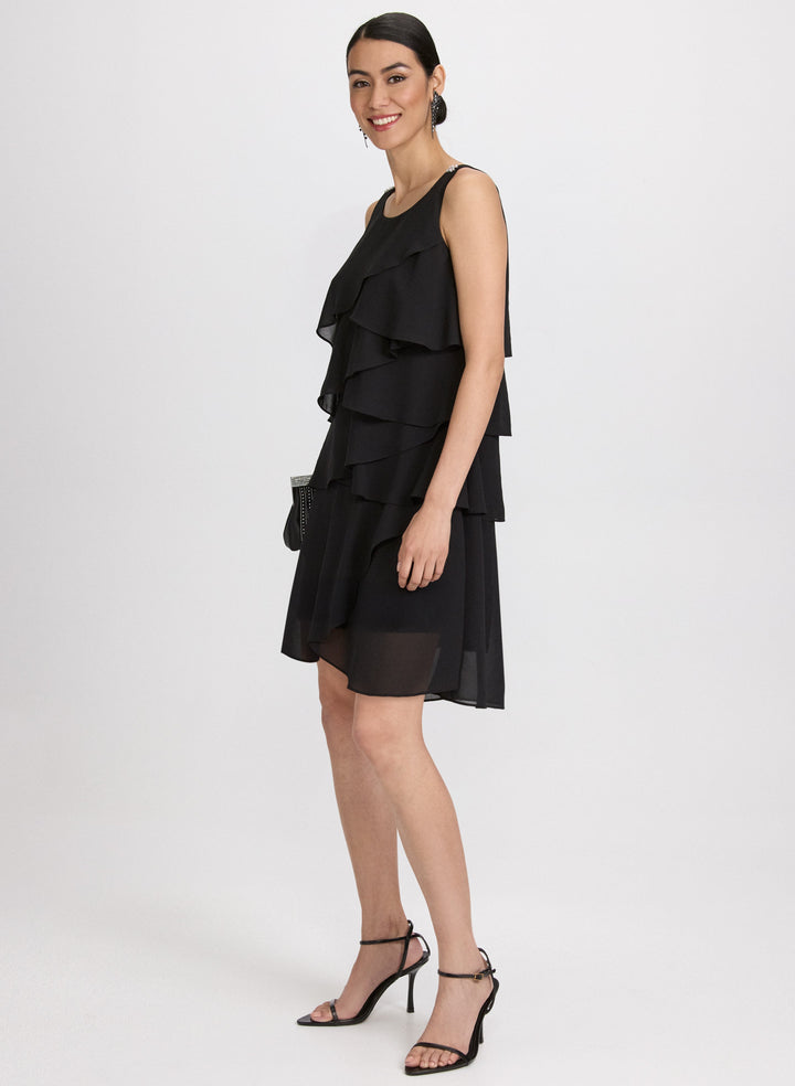 Tiered Chiffon Dress