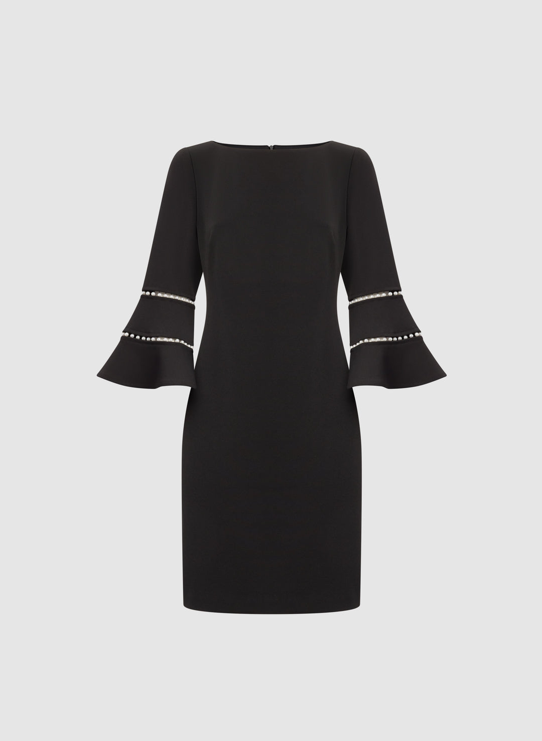 Pearl Embellished Bell Sleeve Dress