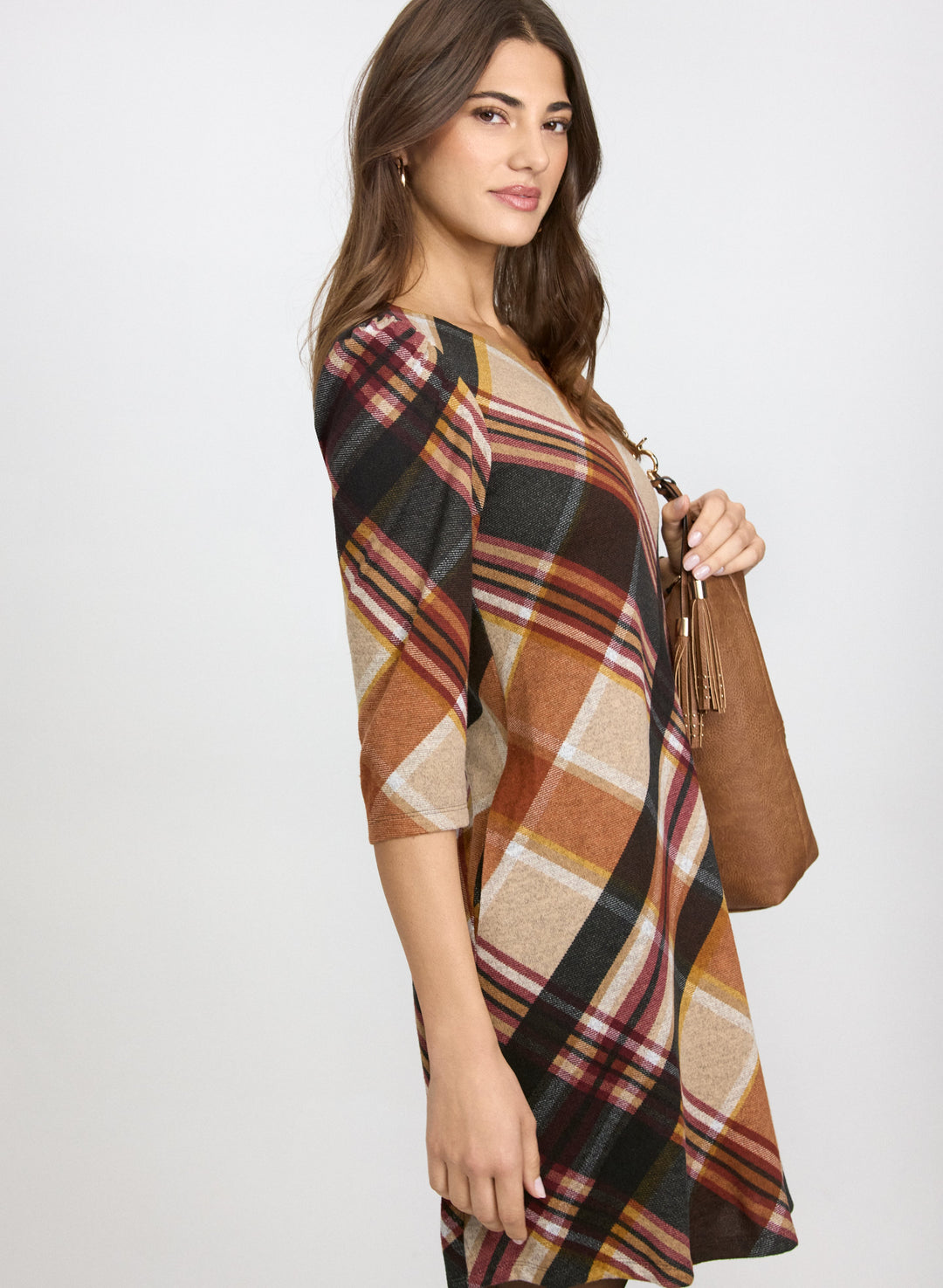 Plaid Sweater Dress