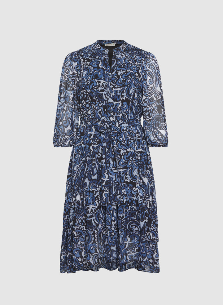 Tiered Paisley Dress