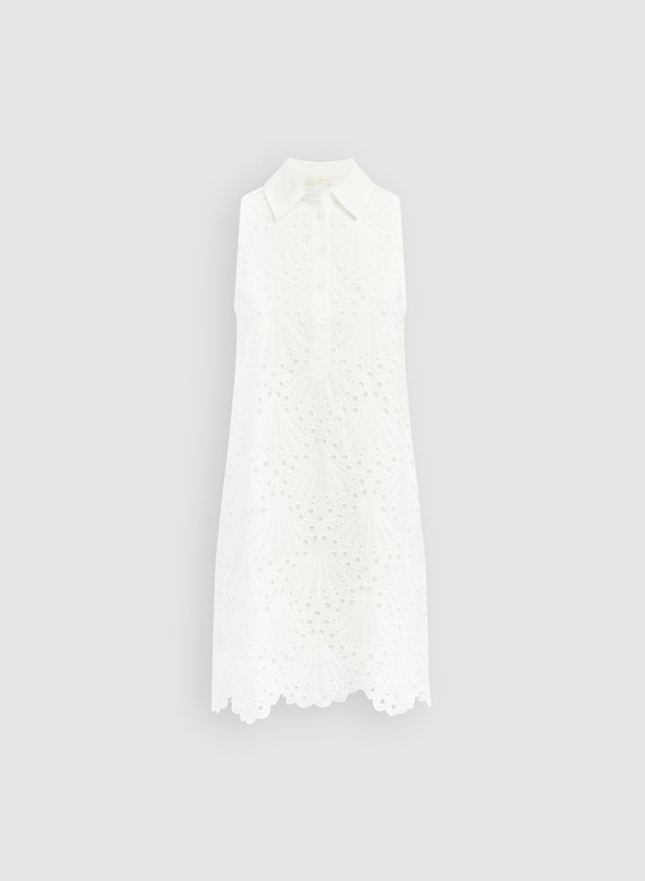 Embroidered Eyelet Dress