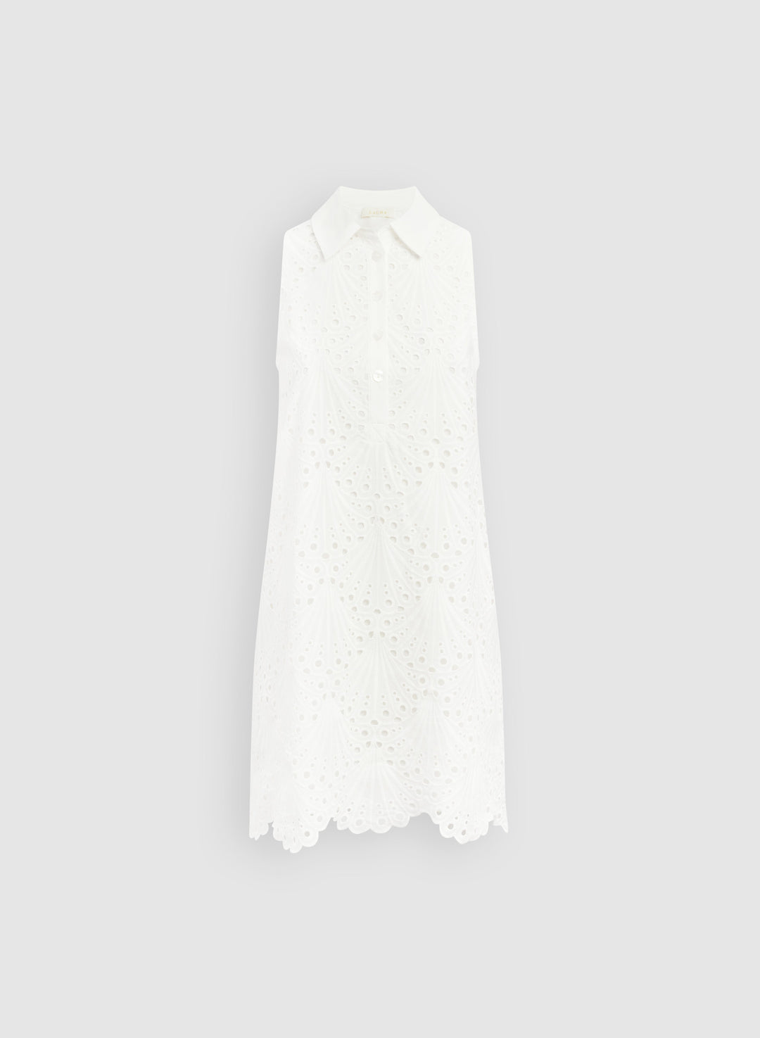Embroidered Eyelet Dress