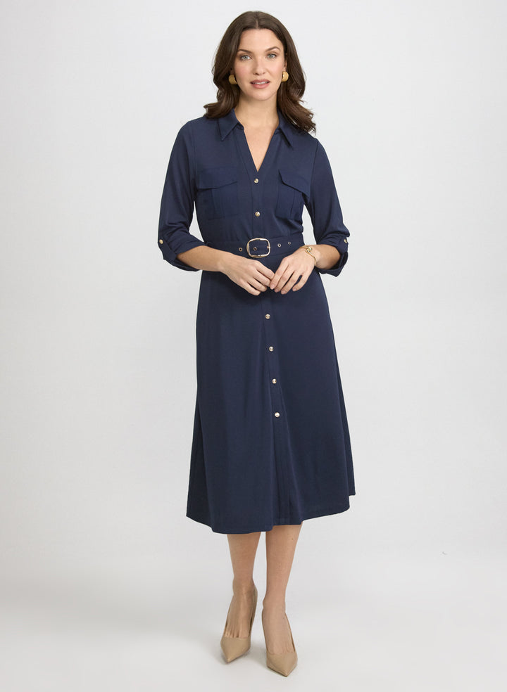Belted Shirt Dress