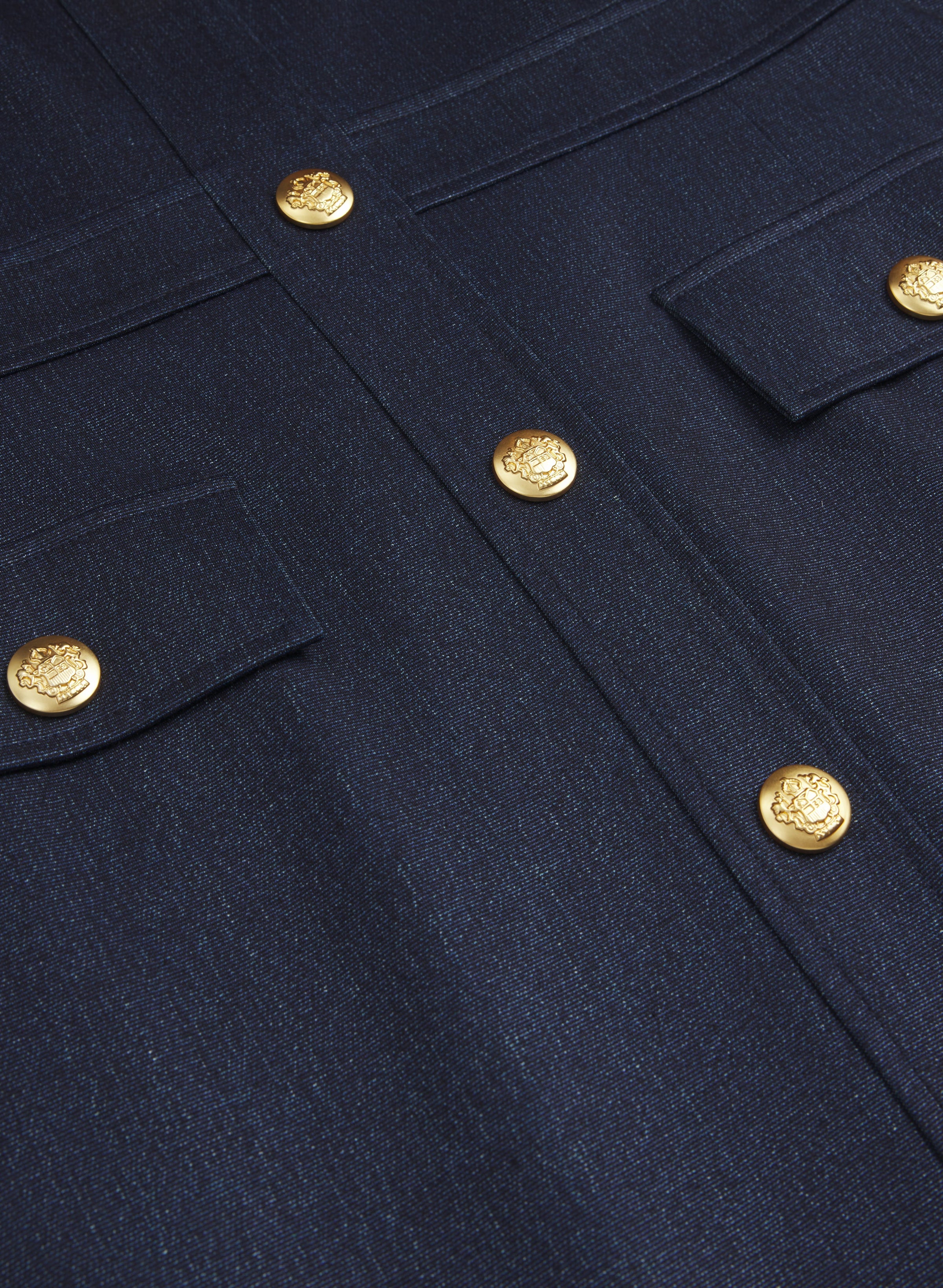 Fitted Denim-Style Dress