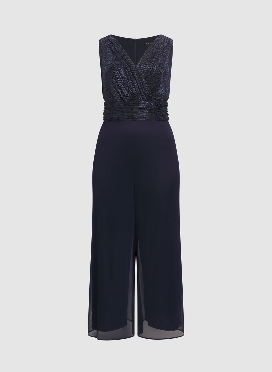 Metallic Wide-Leg Jumpsuit