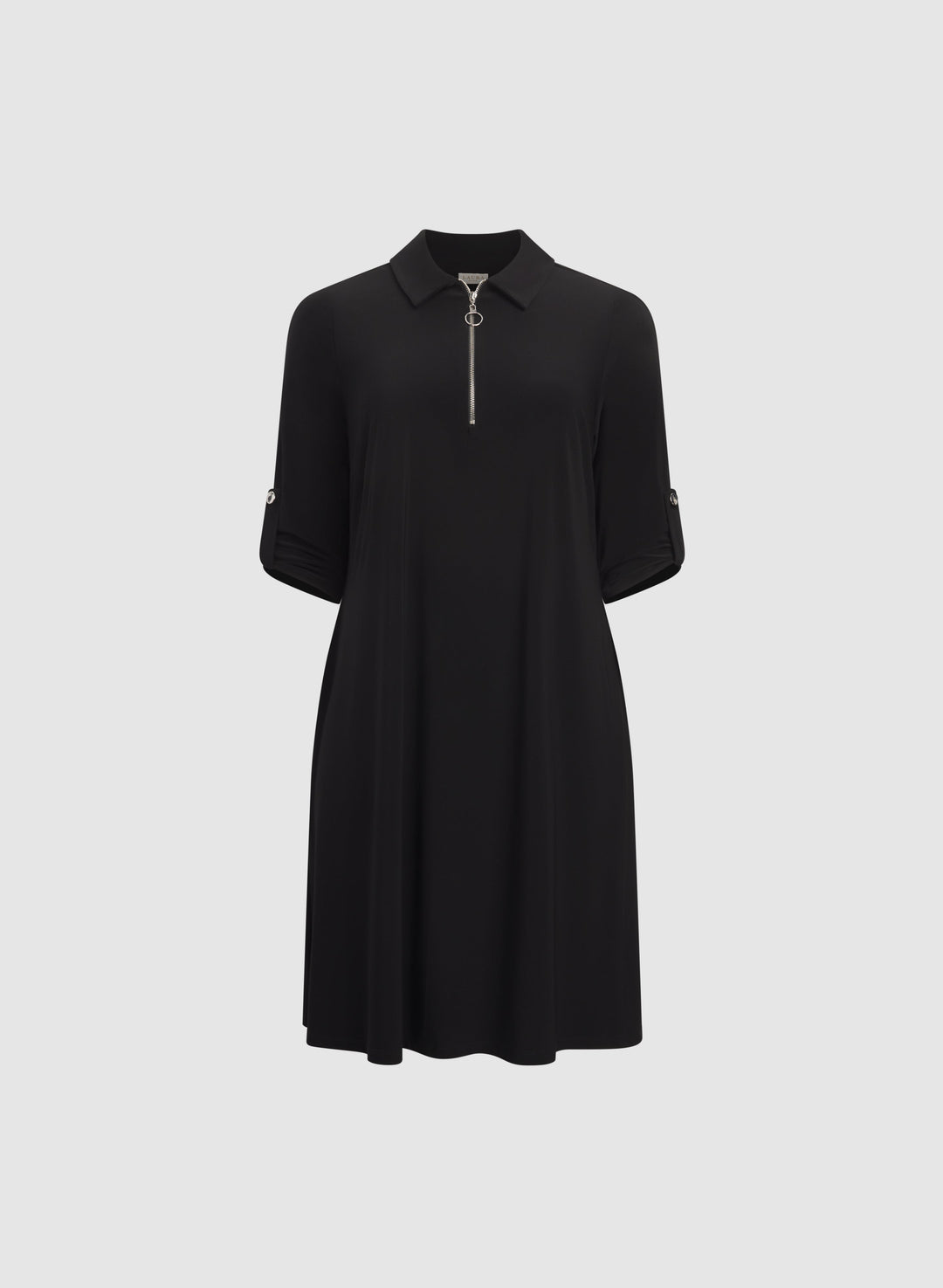 Half-Zip Jersey Dress