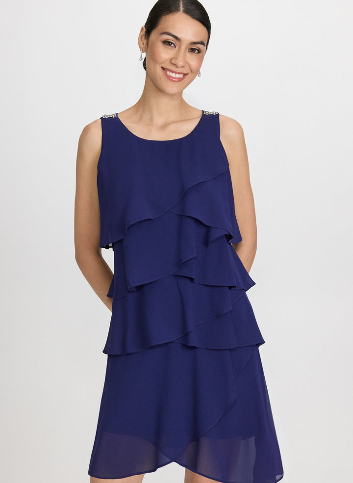 Tiered Chiffon Dress