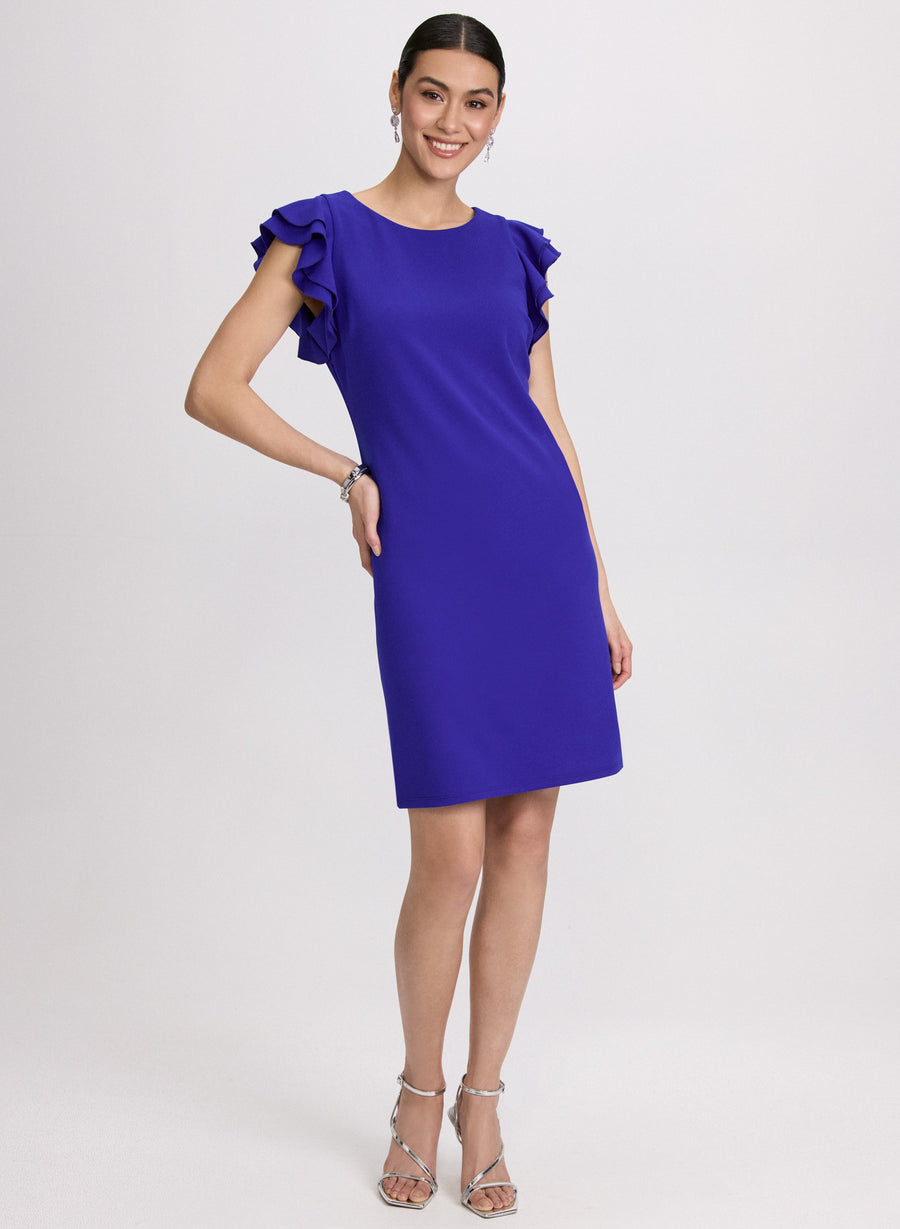 Ruffle Sleeve Dress