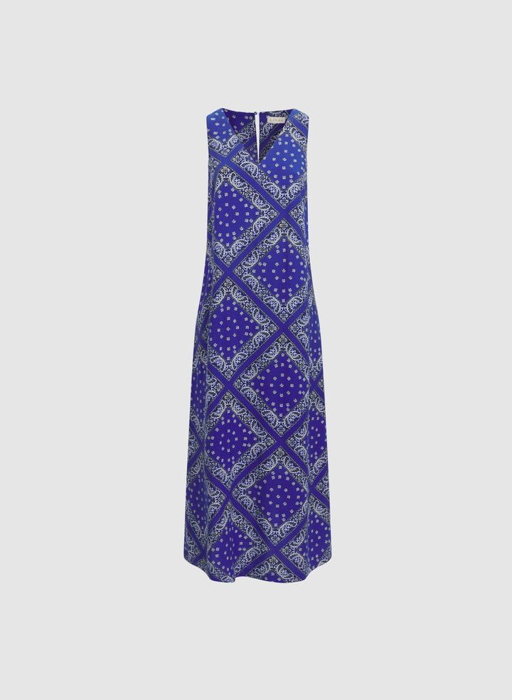 Paisley Print Maxi Dress