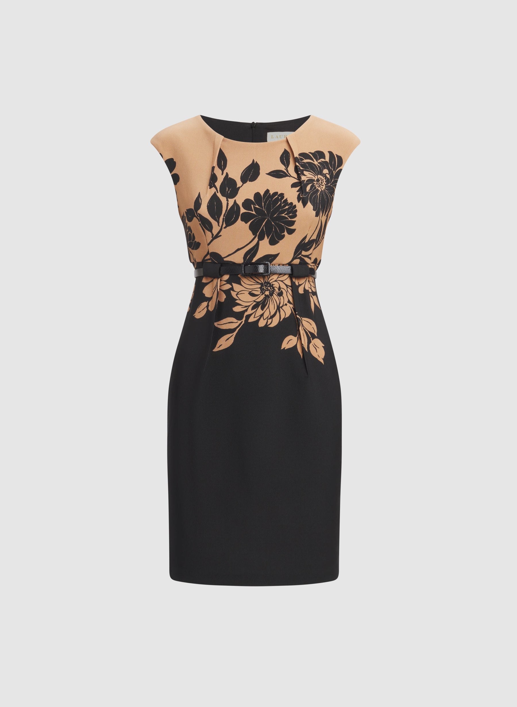 Floral Colour Block Dress