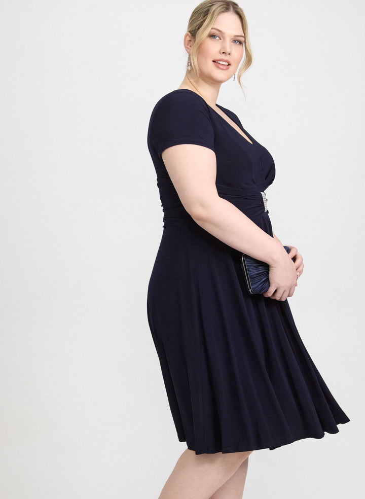 Crystal Bar Embellished Dress
