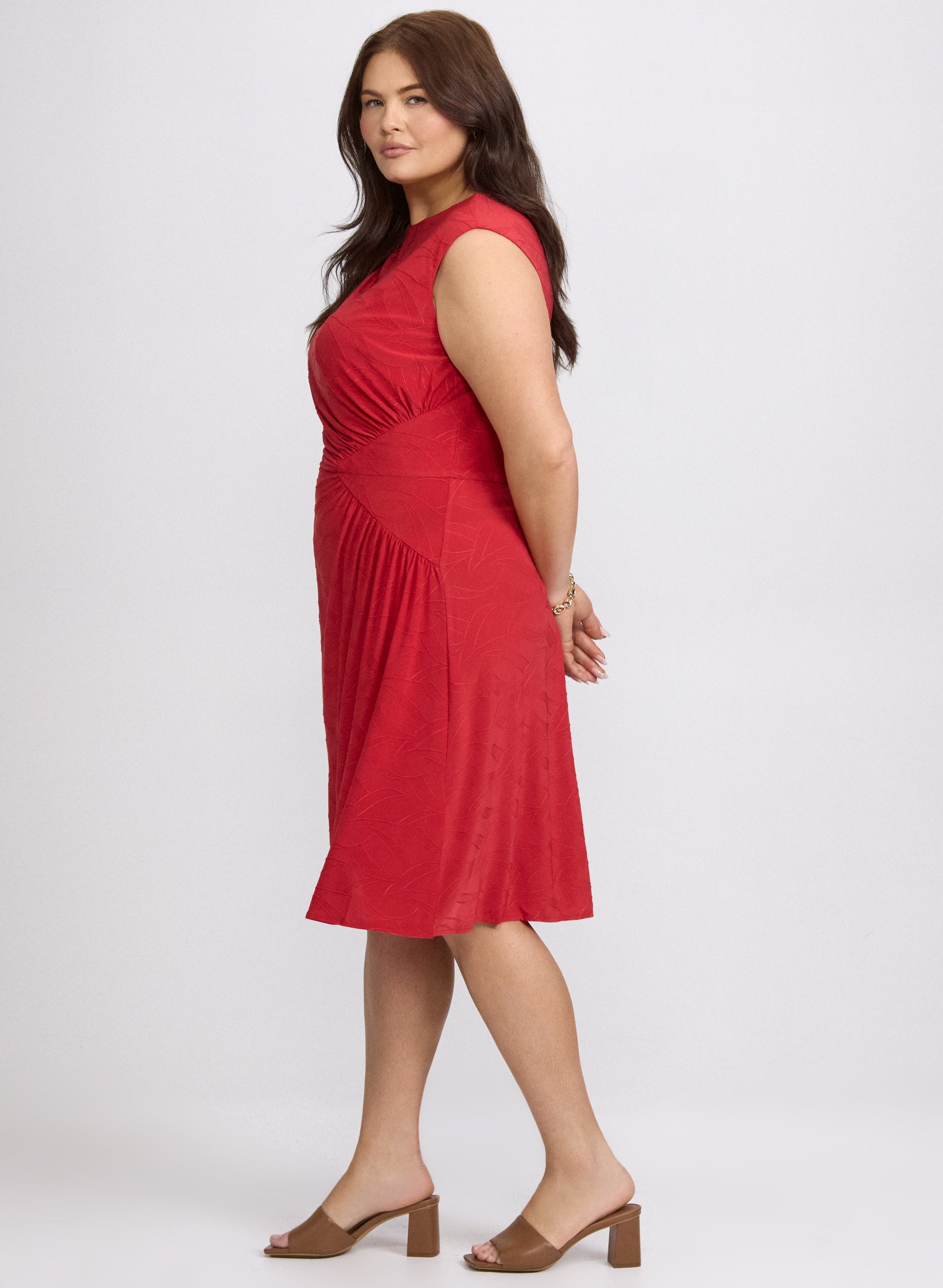 Textured Jersey Dress
