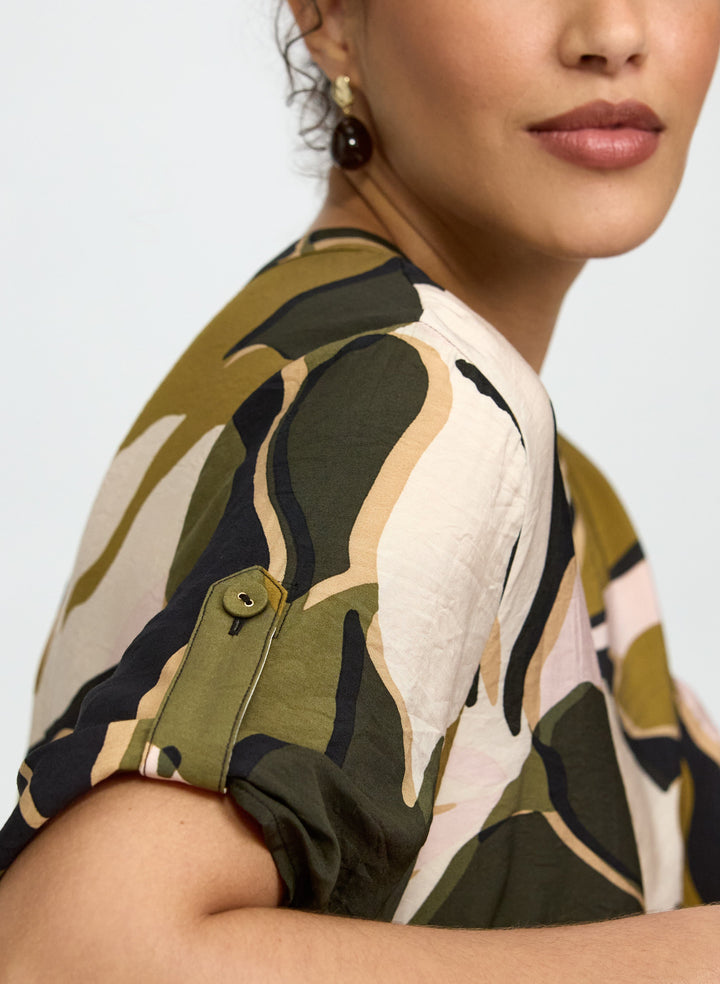 Leaf Print Dress