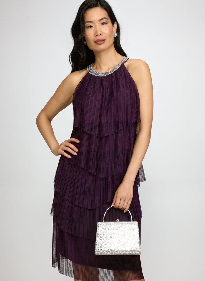 Tiered Mesh Dress