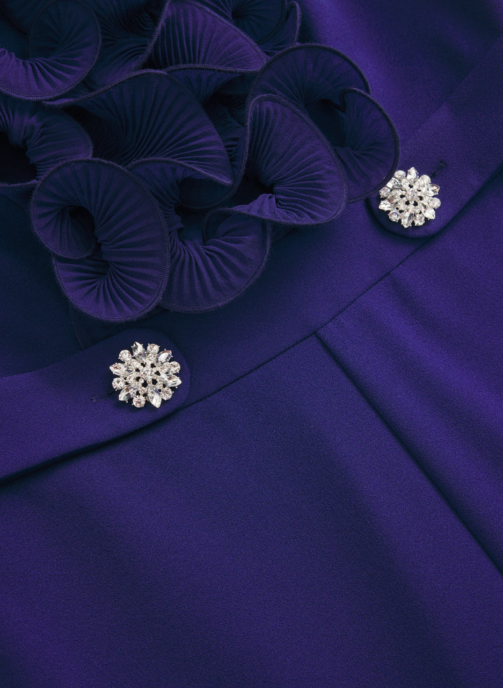 Organza Ruffle Detail Jumpsuit