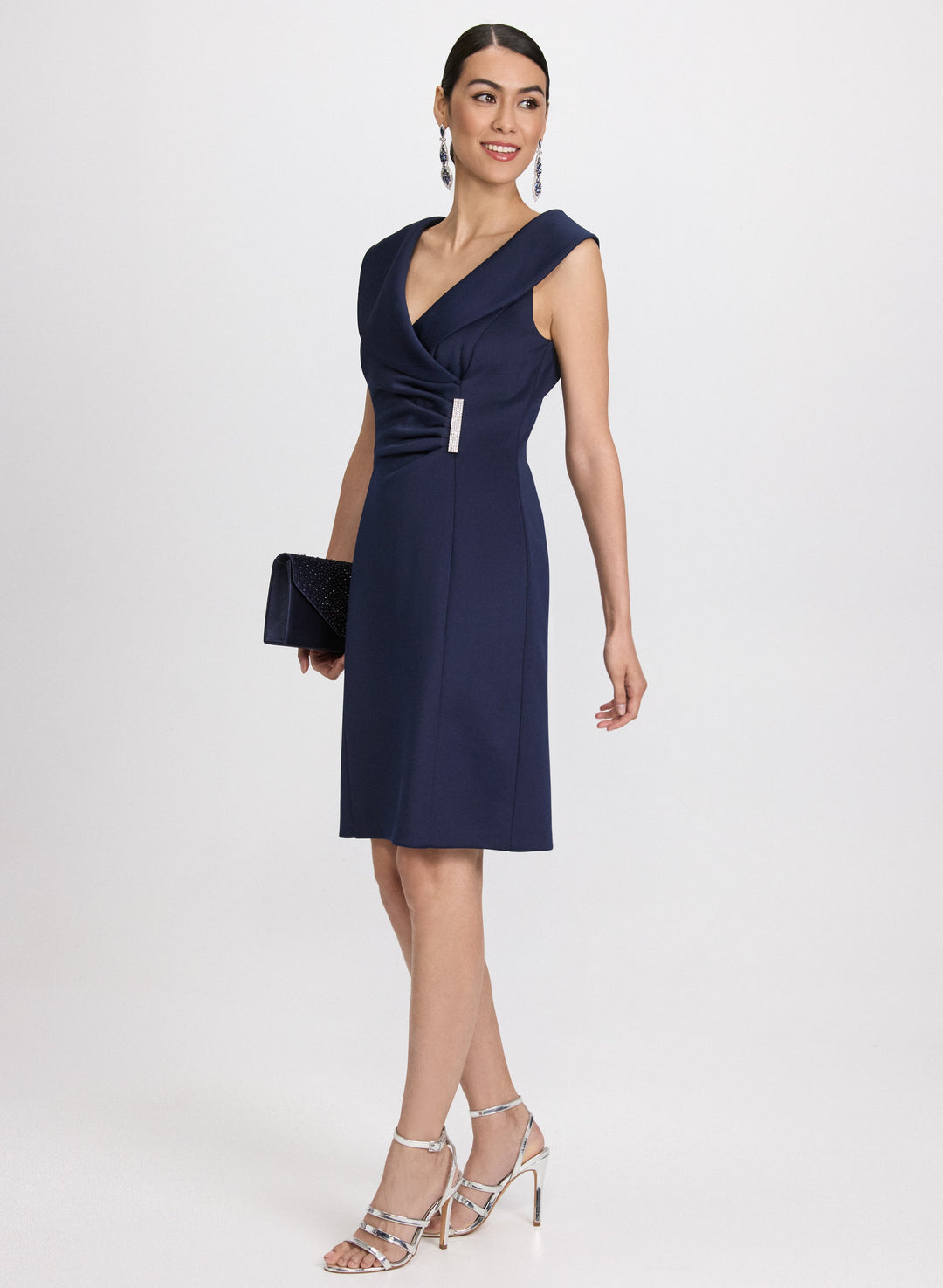 Brooch Detail Dress