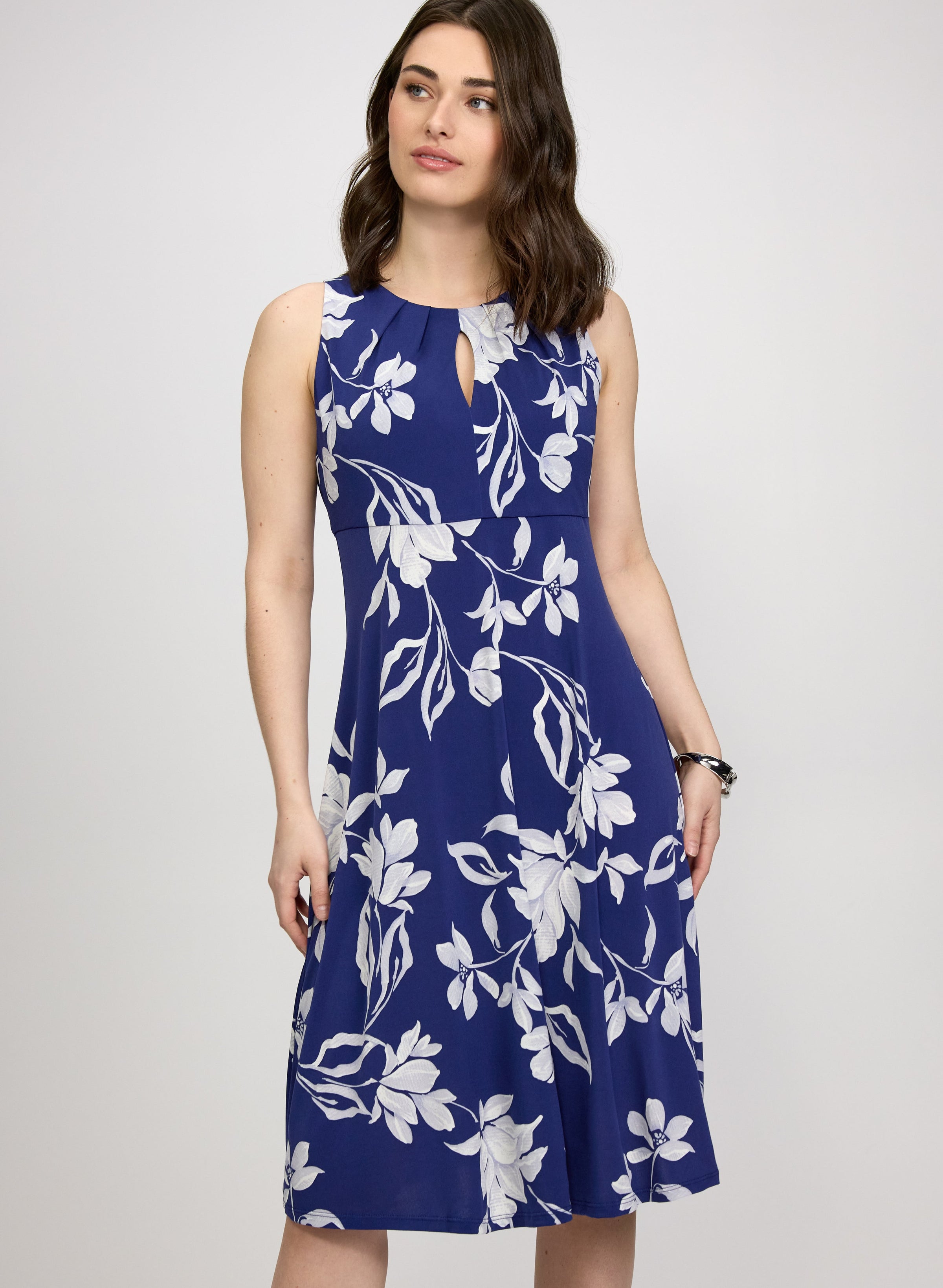 Floral Jersey Midi Dress