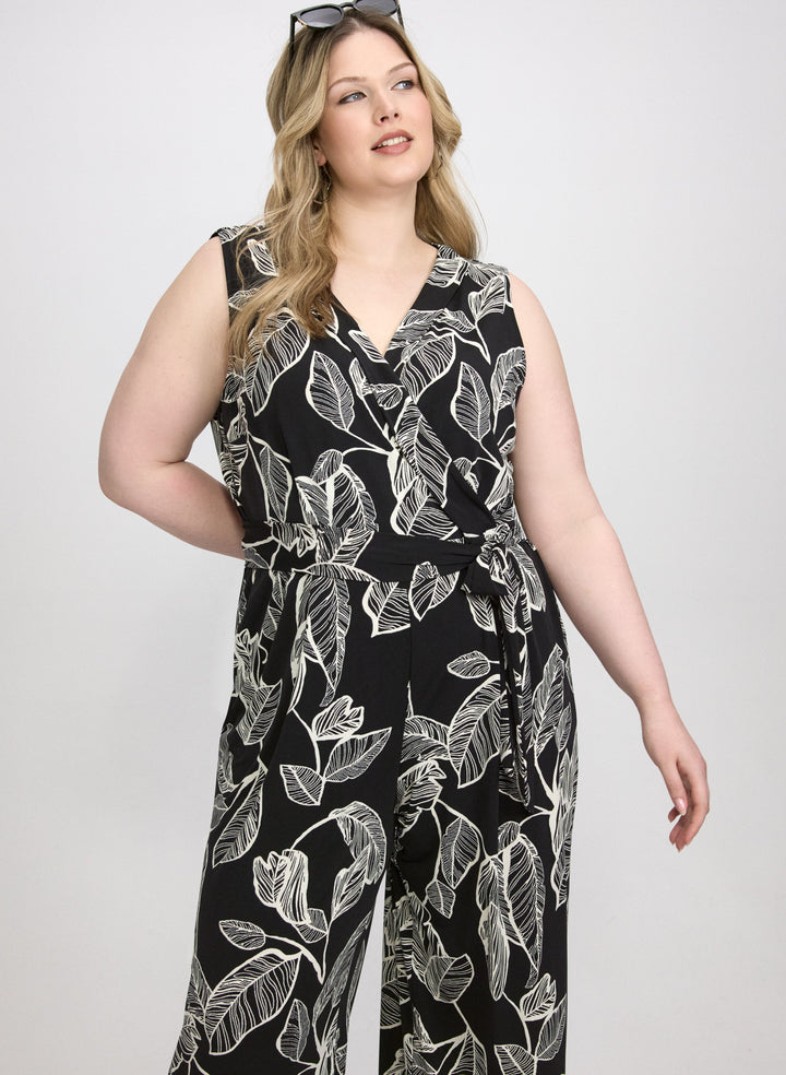 Leaf Print Jumpsuit