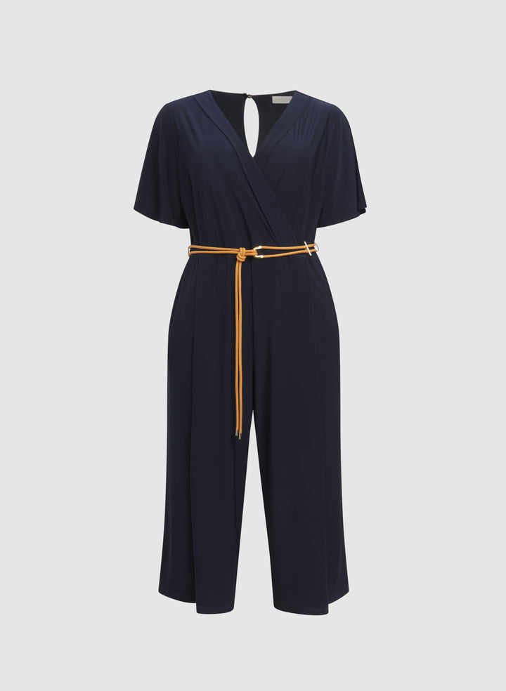 Braided Belt Jumpsuit
