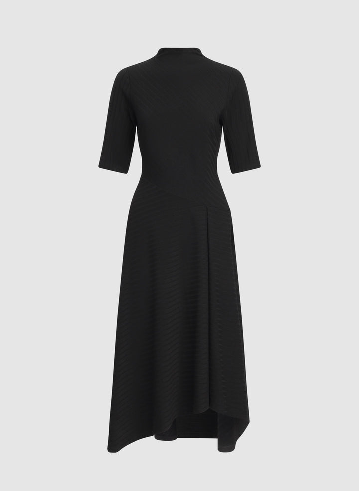 Knit Bias-Cut Dress