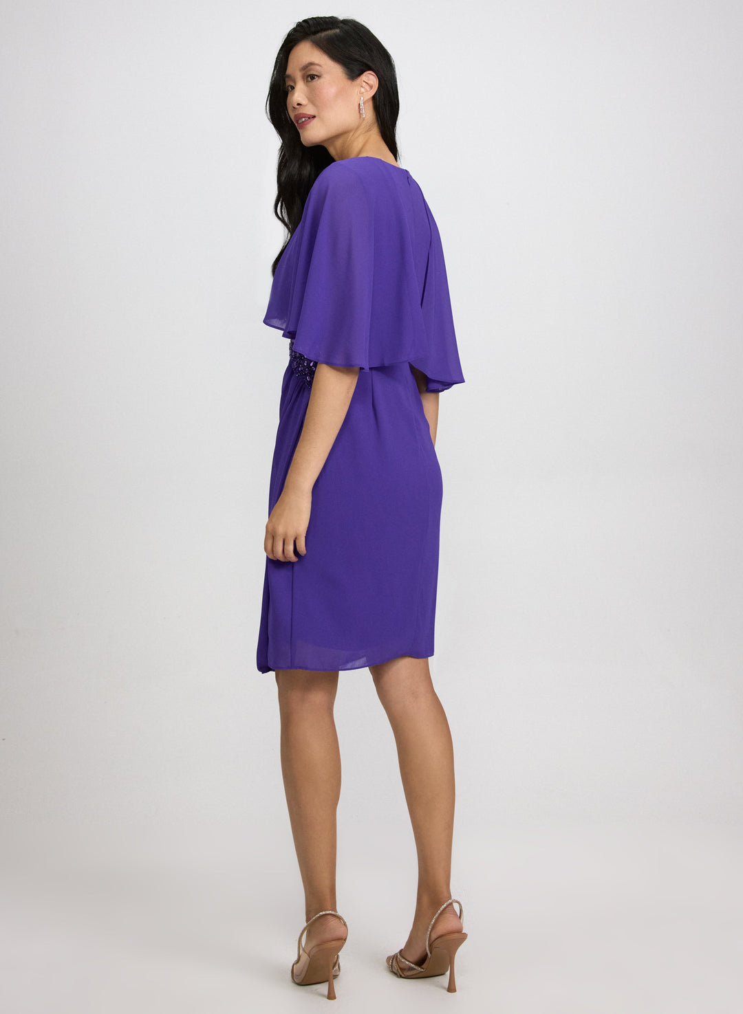 Chiffon Capelet Dress