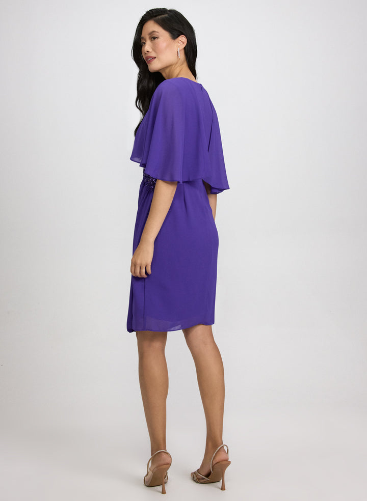 Chiffon Capelet Dress