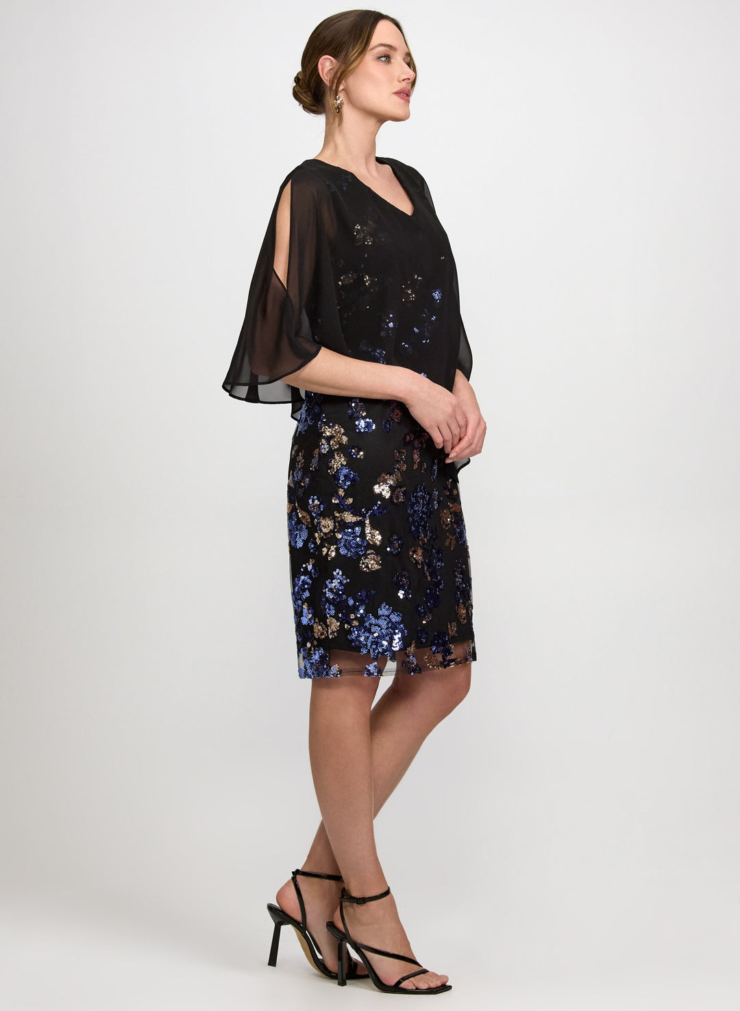 Floral Capelet Dress