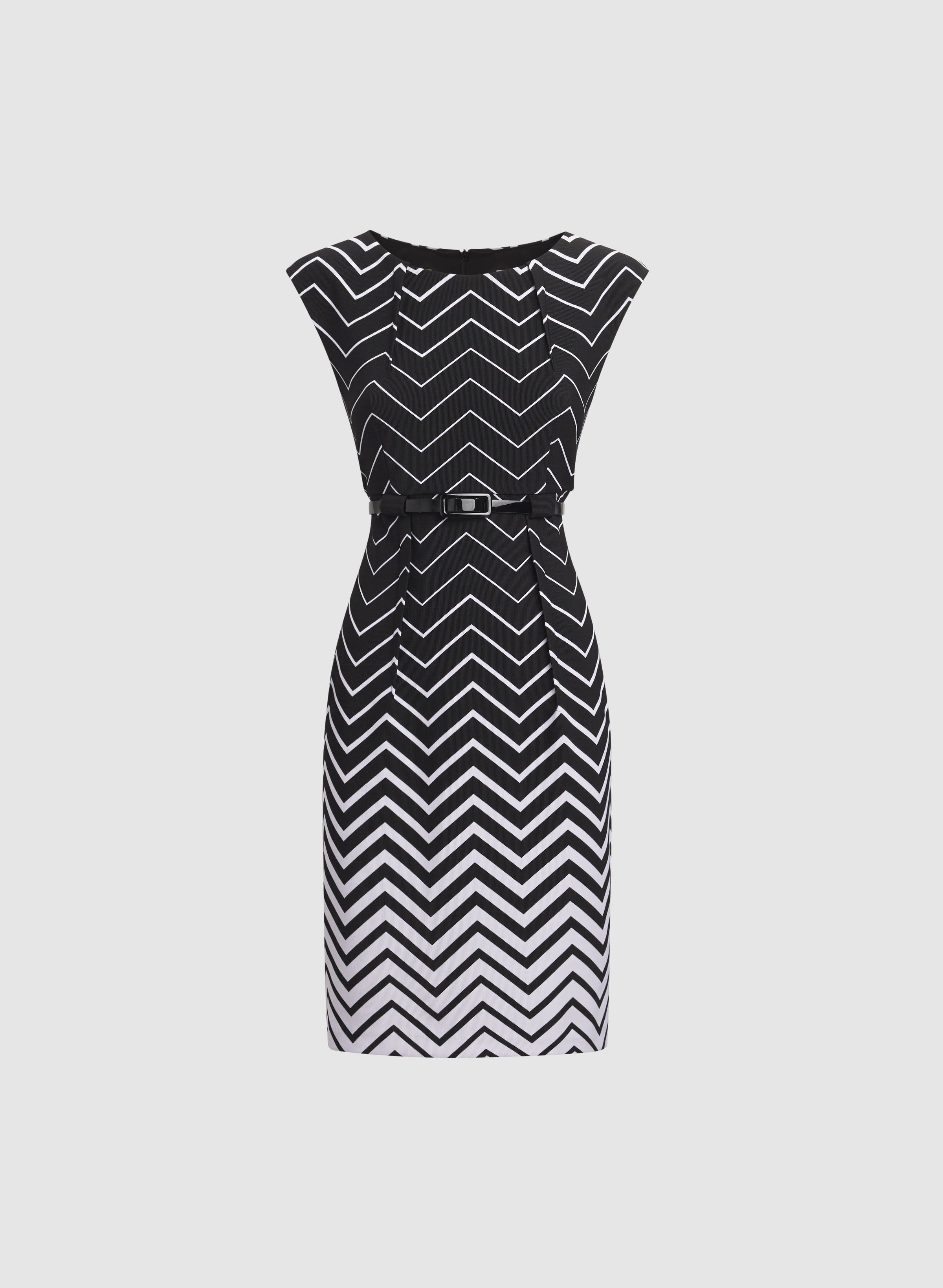 Ombre Zig-Zag Dress