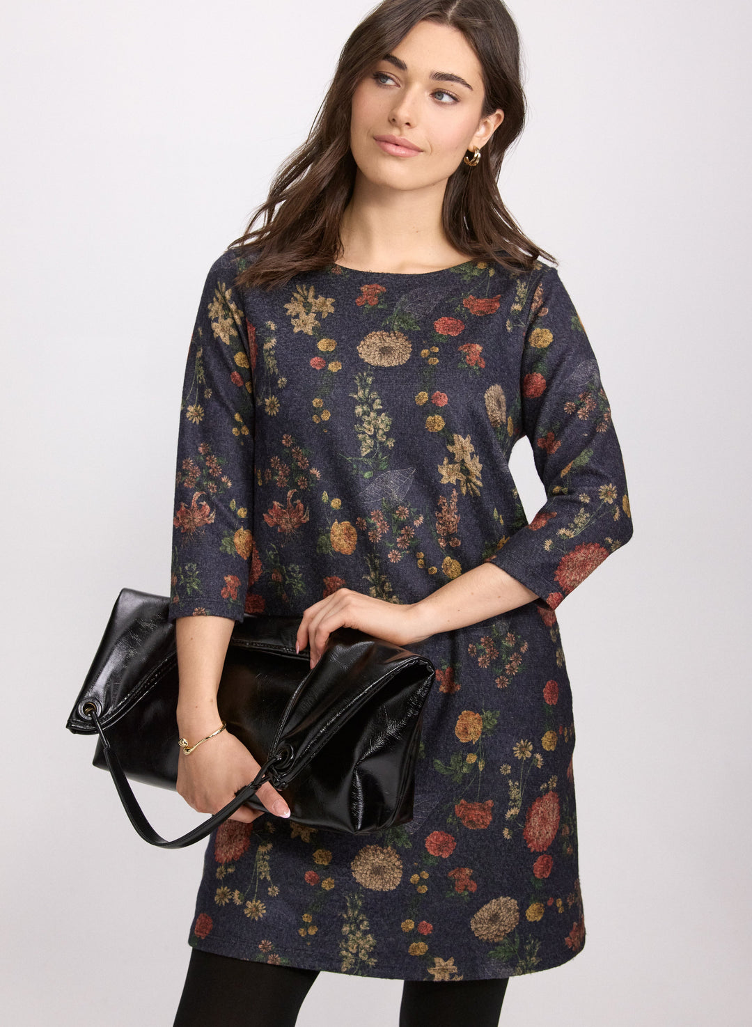 Floral Sweater Dress