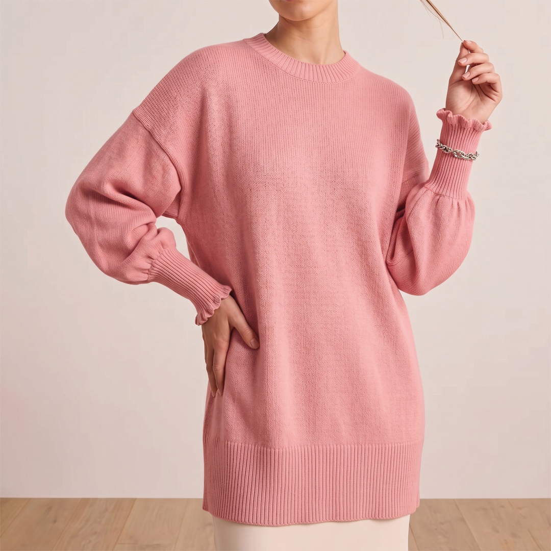 Clara - Oversized Batwing Knit Poncho