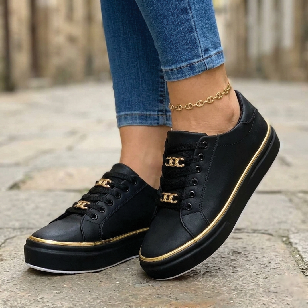 Michelle - Platform Chain Sneakers