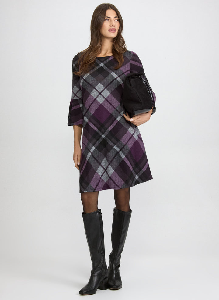 Plaid Sweater Dress