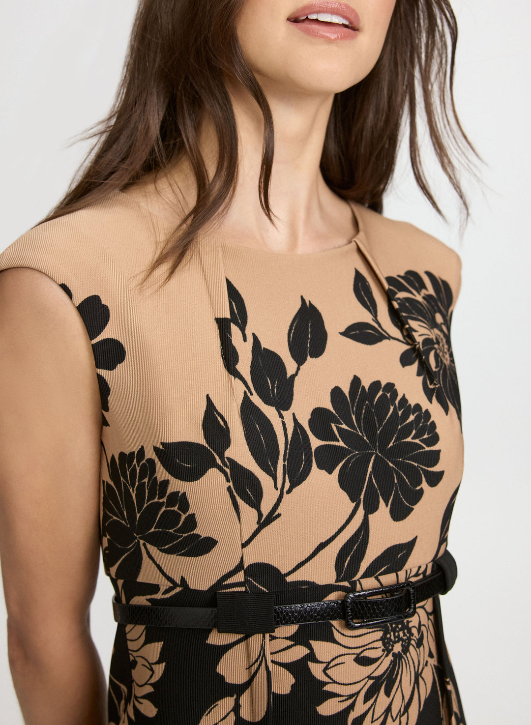 Floral Colour Block Dress