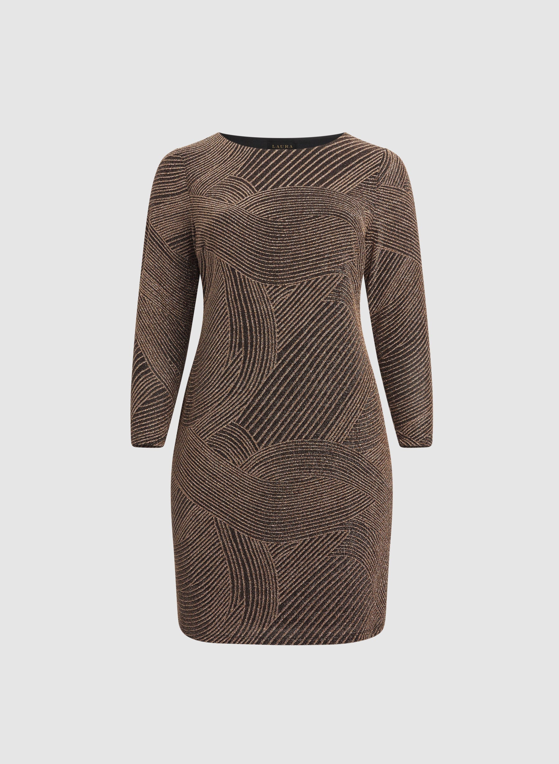 Metallic Jacquard Dress