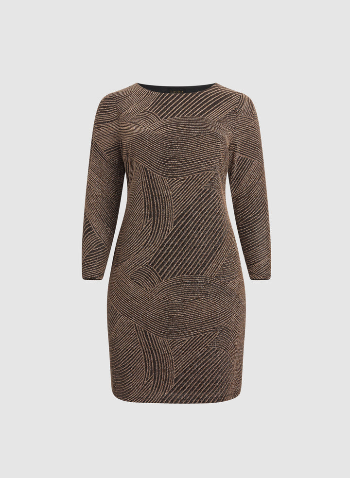 Metallic Jacquard Dress