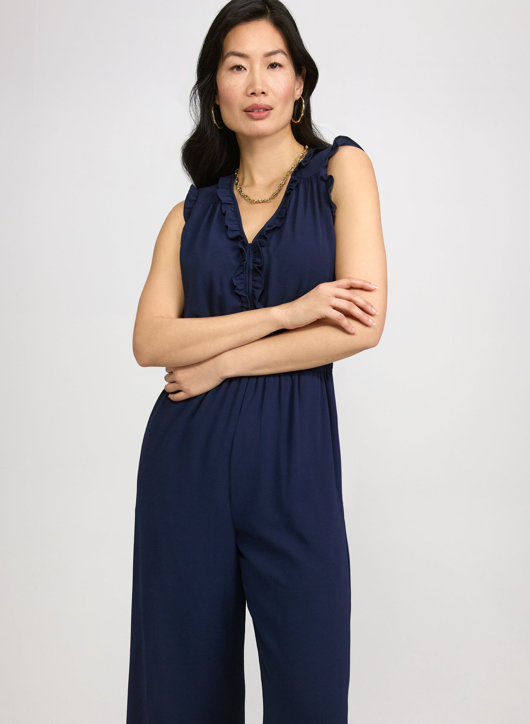 Frilled Trim Jumpsuit
