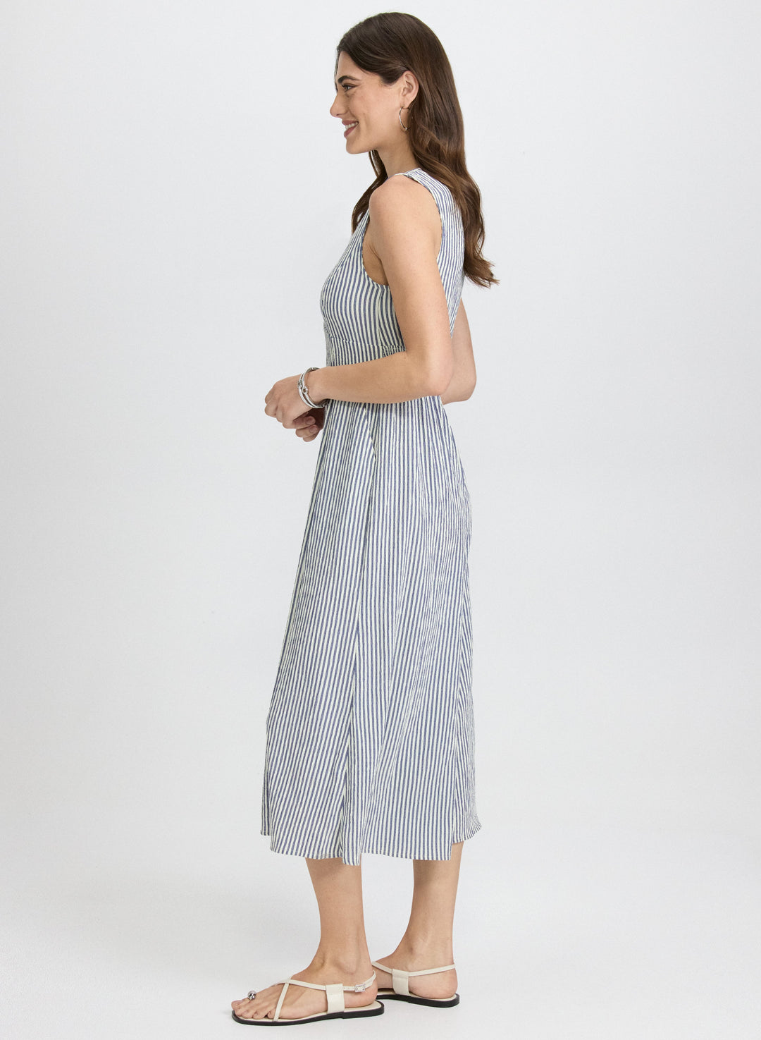 Striped Wide-Leg Jumpsuit